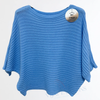 VJLIT1743 Ribbed Batwing Knit Top