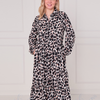 SC05222 Ladies Textured Animal Print Midi Dress