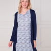 SC0315 Ladies Two-in-One Cowl Neck Dress with Cardigan