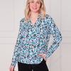 SC04923 Bold Leopard Print Long Sleeve Blouse