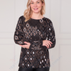 SC05645 Ladies Diamond Print Brushed Top