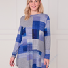 VJLT15874 Ladies Long Sleeve Check Print Blouse