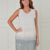 SC02014 Textured Sleeveless Tunic with Crochet Hem ^