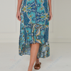 SC04368 Paisley High-Low Boho Midi Skirt