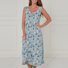 SC03395 Sleeveless Paisley Print Midi Dress