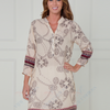 SC02592 Boho Border Print Tunic Shirt ^