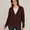 VLK17527L Classic V-Neck Button-Up Cardigan *