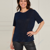 VLT14011 Shimmer Knit Evening Top