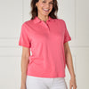 VLT12811 Polka Dot Preppy Polo Top